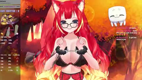 Snapshot of lewdfoxy_vt chatting on October 7, 2:25 pm Kira online show from October 7, 2:25 pm