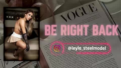Snapshot of leyla_steel chatting on April 26, 11:24 pm INSTA leylasteel model online show from April 26, 11:24 pm