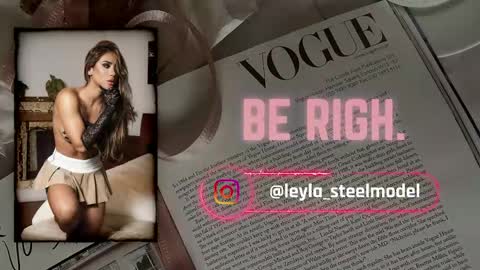 Snapshot of leyla_steel chatting on May 9, 4:12 pm INSTA leylasteel model online show from May 9, 4:12 pm