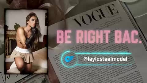 Snapshot of leyla_steel chatting on May 23, 4:00 pm INSTA leylasteel model online show from May 23, 4:00 pm