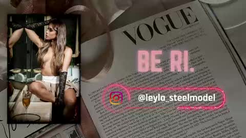 Snapshot of leyla_steel chatting on May 26, 3:52 pm INSTA leylasteel model online show from May 26, 3:52 pm
