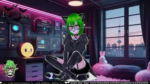 Snapshot of liorasublime chatting on March 4, 12:18 am im Liora uwu online show from March 4, 12:18 am