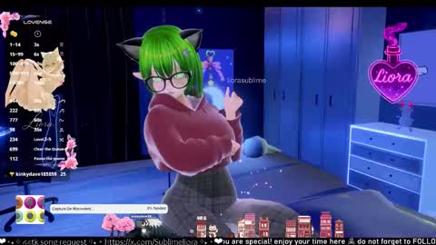 Snapshot of liorasublime chatting on September 10, 6:57 am im Liora uwu online show from September 10, 6:57 am