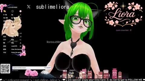 Snapshot of liorasublime chatting on September 17, 12:23 am im Liora uwu online show from September 17, 12:23 am