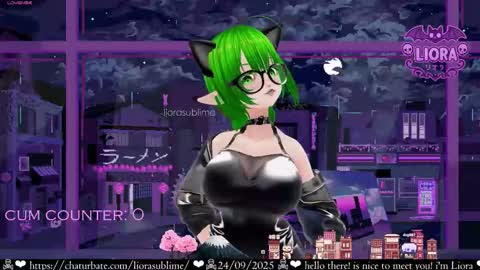 Snapshot of liorasublime chatting on September 25, 2:15 am im Liora uwu online show from September 25, 2:15 am