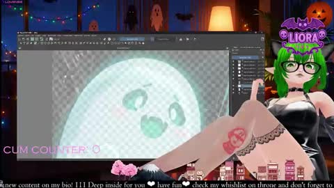 Snapshot of liorasublime chatting on October 21, 2:18 pm im Liora uwu online show from October 21, 2:18 pm