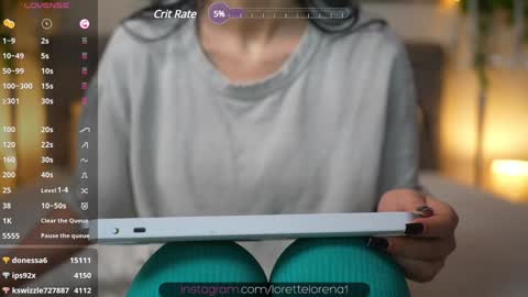 Snapshot of lorettelorenaa chatting on December 30, 7:53 pm LoretteLorena online show from December 30, 7:53 pm