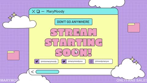 Mary Moody online show from November 22, 12:42 am
