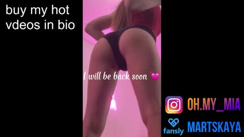 Snapshot of mia4sin chatting on October 13, 10:04 am Mia Martskaya online show from October 13, 10:04 am