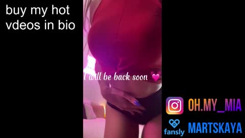 Snapshot of mia4sin chatting on October 18, 9:54 am Mia Martskaya online show from October 18, 9:54 am