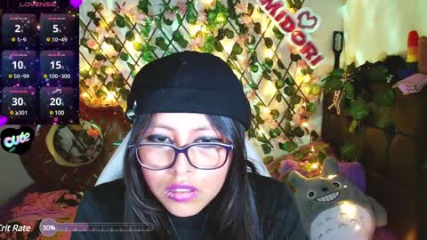 Snapshot of midoriquinn chatting on February 3, 12:04 am Midori 7u7 online show from February 3, 12:04 am