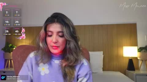 Snapshot of missmonaco chatting on February 28, 12:43 am Emma Rivera online show from February 28, 12:43 am