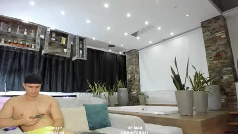 Snapshot of naughty_hot_guys_team chatting on October 24, 2:52 am Billys Boys online show from October 24, 2:52 am