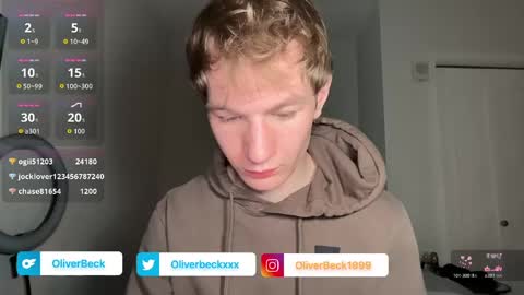Oliver Beck online show from April 17, 2:47 am