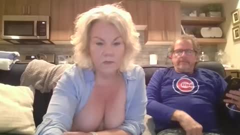 Snapshot of oneoften1000 chatting on January 13, 5:02 pm couple mature milf bigboobs curvy mommydaddy online show from January 13, 5:02 pm