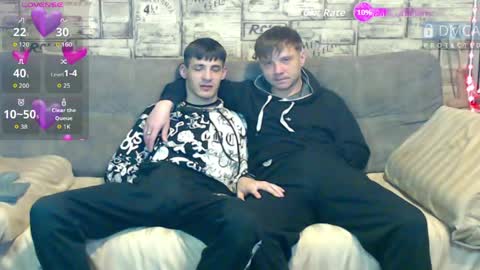 Max tall dark-haired guy with tattoos and Phil blond-haired online show from May 21, 2:18 am