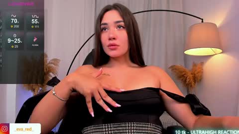 Snapshot of pussy__warrior chatting on December 6, 5:00 pm Eva  please thumbs up me  online show from December 6, 5:00 pm