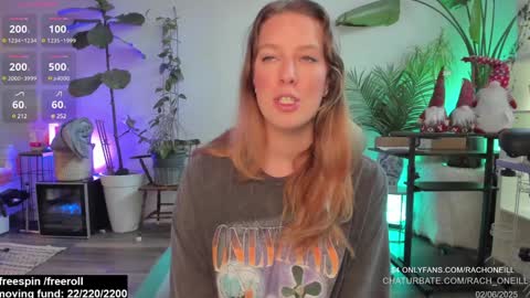 Rach ONeill online show from February 6, 7:18 pm