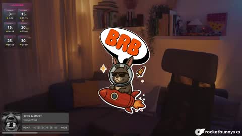 Rocket Bunny online show from April 19, 9:50 pm