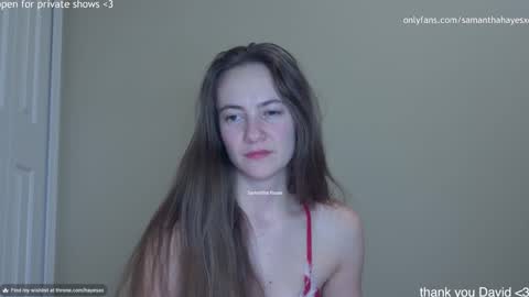 The Real Samantha Hayes haha  online show from December 19, 1:28 am
