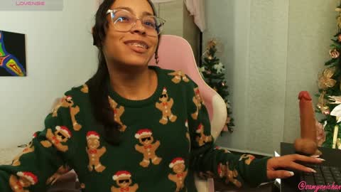 Snapshot of samyonichan chatting on December 25, 6:52 am Special show on 17 december and 23 UwU online show from December 25, 6:52 am