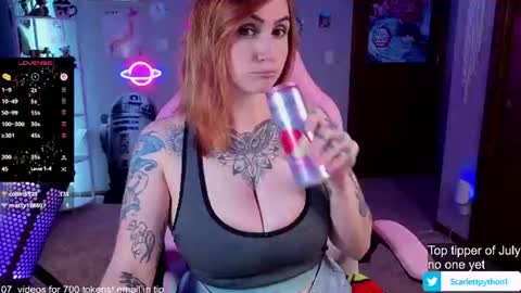 Snapshot of scarlettpython1 chatting on July 3, 11:00 pm Scarlett online show from July 3, 11:00 pm