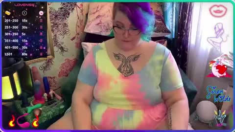 Snapshot of sirenwilde chatting on February 22, 7:23 pm Siren Wilde online show from February 22, 7:23 pm