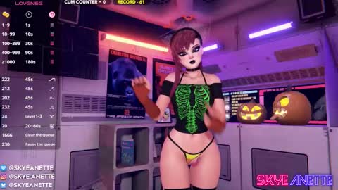 SkyeAnette online show from October 25, 1:13 am