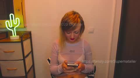 Snapshot of supernatalie chatting on October 6, 1:36 am Natalie online show from October 6, 1:36 am