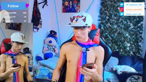 Snapshot of twink_sebas_ chatting on February 27, 6:09 pm  Bad boy sebastian  online show from February 27, 6:09 pm
