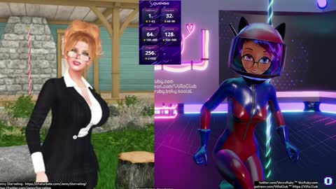 Snapshot of vexruby chatting on January 4, 2:03 am Vex Ruby online show from January 4, 2:03 am