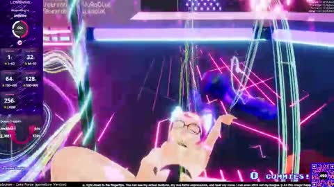 Snapshot of vexruby chatting on February 15, 1:21 am Vex Ruby online show from February 15, 1:21 am