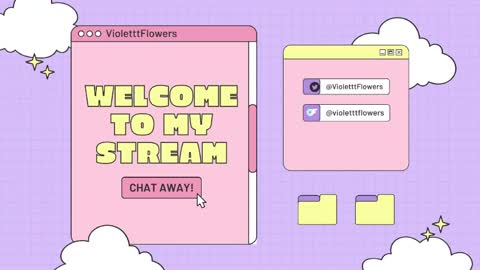 Violet Flowers online show from April 26, 11:46 pm