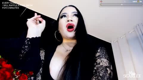 Snapshot of xxx_madamme chatting on January 16, 2:51 pm Mistress Scarlet Igmiss scarlet978 online show from January 16, 2:51 pm