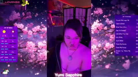 Yumi Sapphire online show from April 15, 6:37 pm
