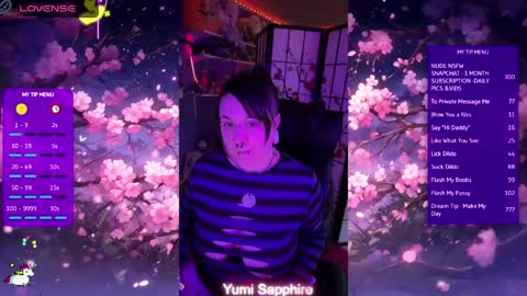 Yumi Sapphire online show from April 22, 8:43 pm