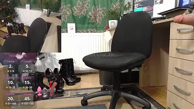 Snapshot of SissyLunaCD chatting on January 8, 7:56 pm SissyLunaCD online show from January 8, 7:56 pm