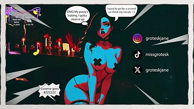 GroteskJane online show from April 18, 9:59 pm