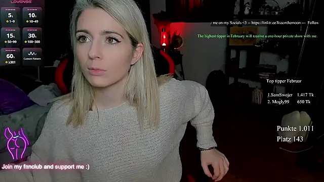 Lisaonthemoon online show from February 5, 9:41 pm