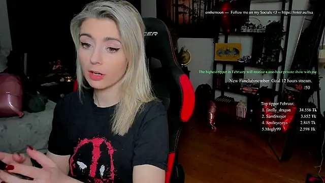 Lisaonthemoon online show from February 15, 8:38 pm