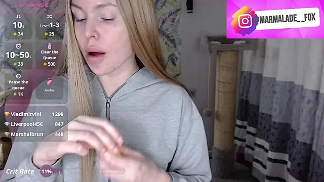 Marmalade Fox online show from March 20, 3:50 pm