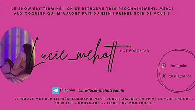 lucie mehott online show from March 14, 8:21 am