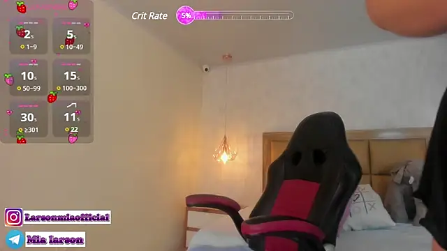 Snapshot of LARSONMIA chatting on January 16, 12:42 pm LARSONMIA online show from January 16, 12:42 pm