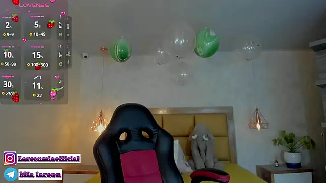 Snapshot of LARSONMIA chatting on January 23, 12:30 pm LARSONMIA online show from January 23, 12:30 pm