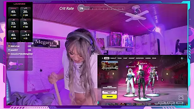 MegariaB online show from February 10, 7:15 am