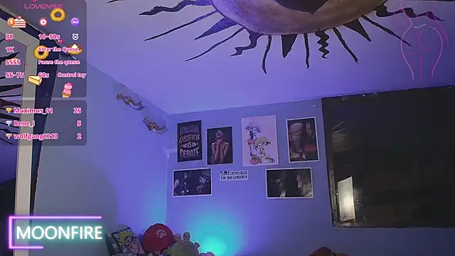 Snapshot of moonfiredancer chatting on January 22, 1:20 am moonfiredancer online show from January 22, 1:20 am