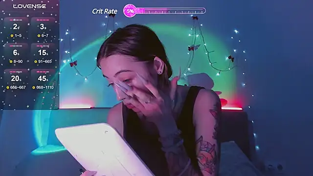 Snapshot of MelodyElf chatting on February 2, 2:45 pm MelodyElf online show from February 2, 2:45 pm