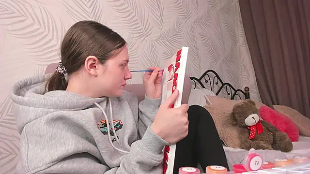 Snapshot of Kvetachka chatting on February 8, 3:52 am Kvetachka online show from February 8, 3:52 am