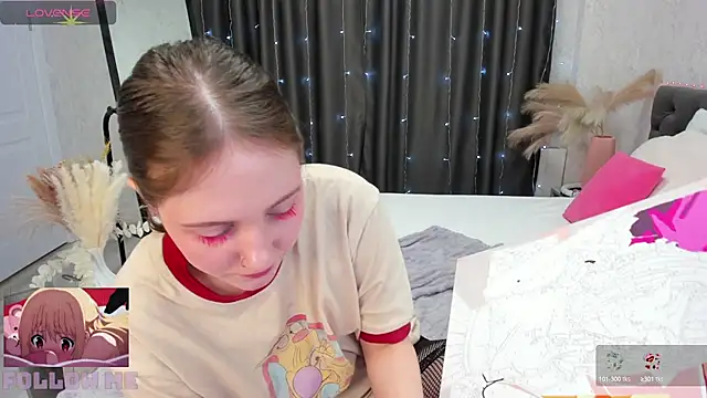 Snapshot of Kvetachka chatting on March 4, 4:49 am Kvetachka online show from March 4, 4:49 am