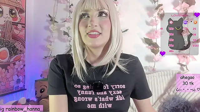 Snapshot of HannaRainbow_ chatting on June 28, 10:49 pm HannaRainbow online show from June 28, 10:49 pm